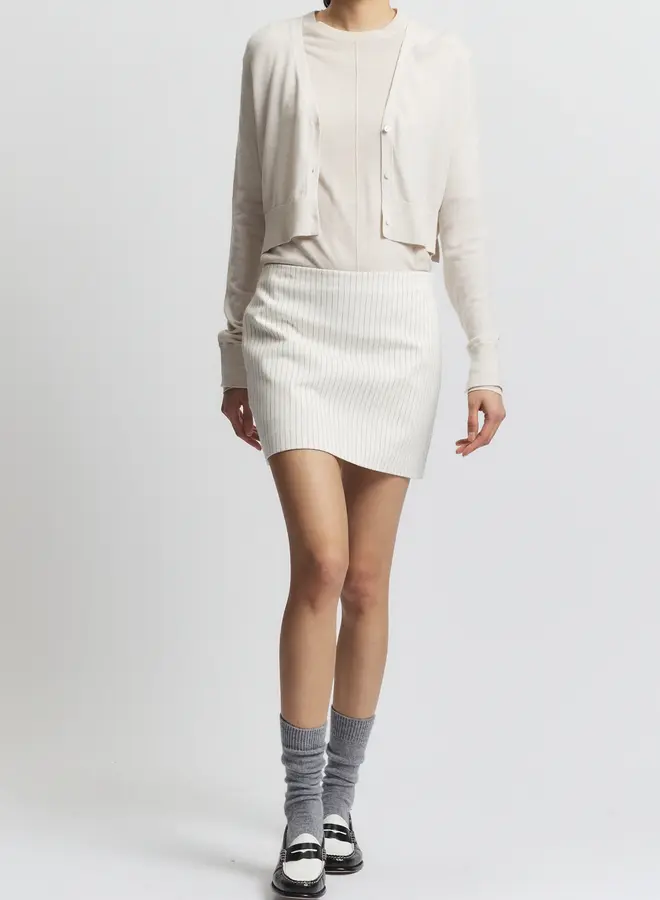 Saint Art- Nixon Cropped Cardigan- Ivory