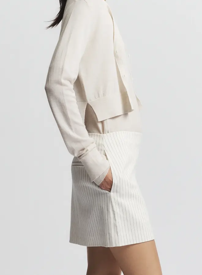 Saint Art- Nixon Cropped Cardigan- Ivory
