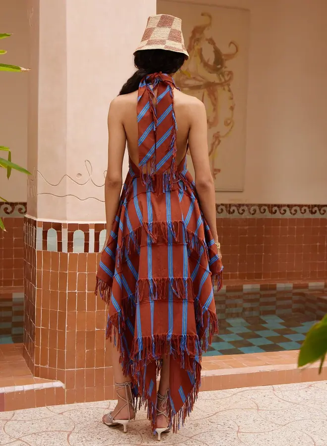 Alemais- NOURA FRINGE MIDI DRESS