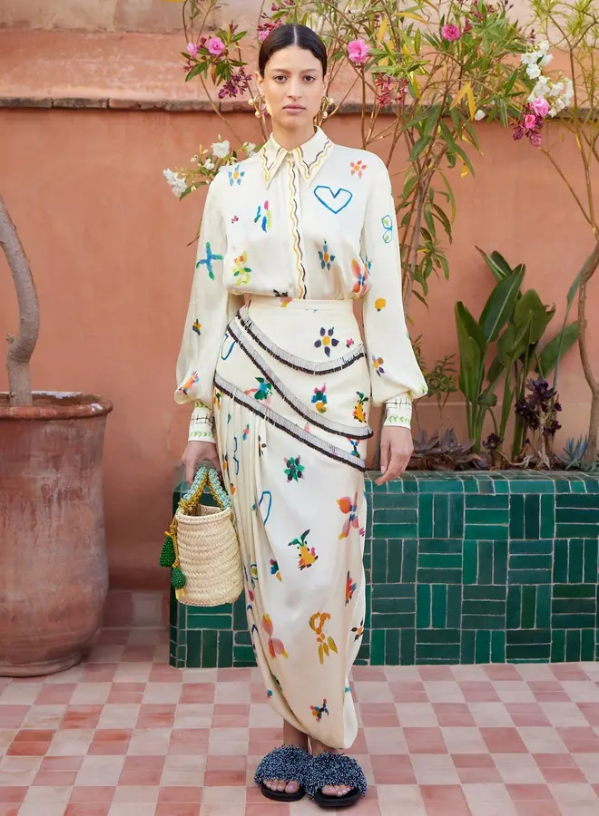 Alemais- SIDI EMBELLISHED SKIRT