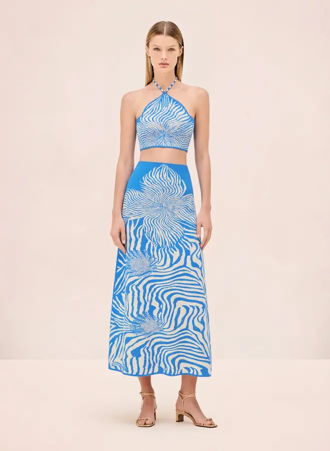 Alexis- Gala Top- Blue Bloom