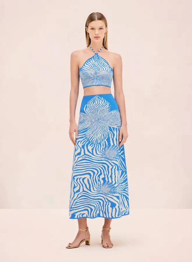 Alexis- Jazlyn Skirt- Blue Bloom