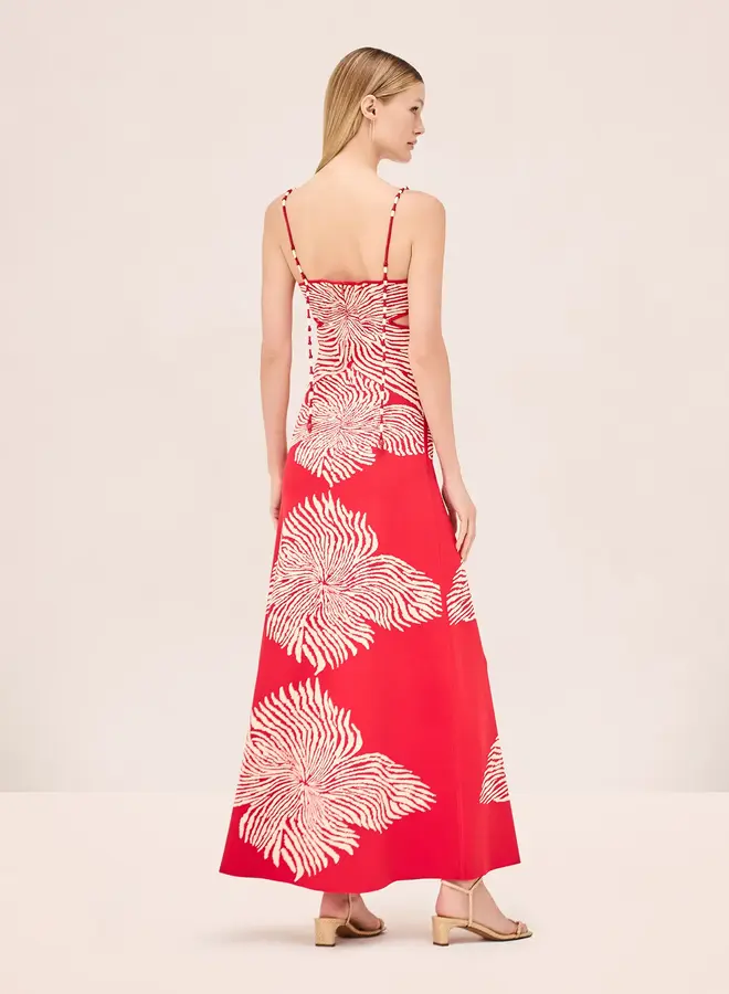 Alexis- Rayana Midi Dress- Red Bloom