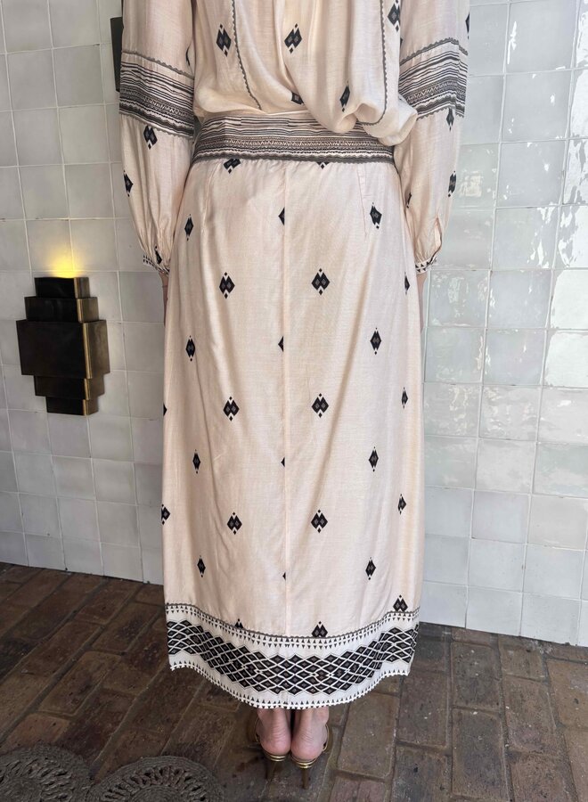 Maria Cher- Bayou Felicity Skirt- Nude