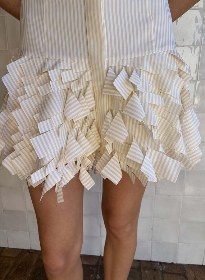 Alexis- Ema Dress- Cream Stripe