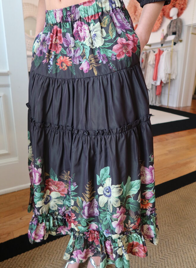 Sea New York- VIKTORIA PRINT MIDI SKIRT- Multi