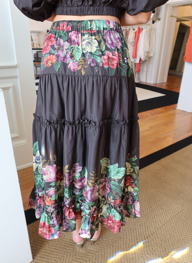 Sea New York- VIKTORIA PRINT MIDI SKIRT- Multi