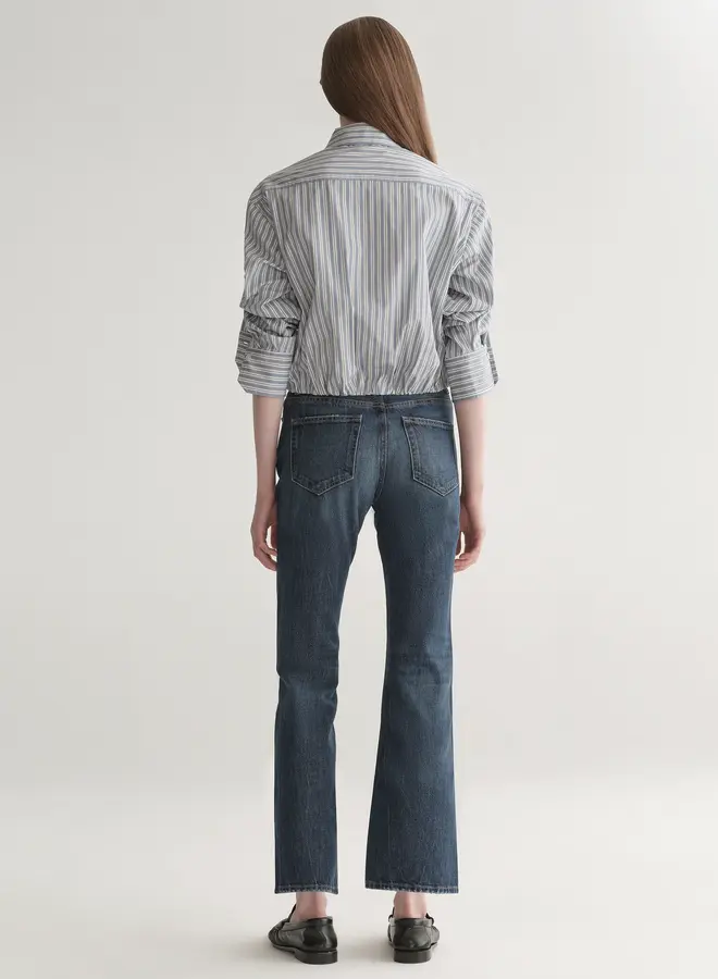 A.L.C.- Leo Top- White/Steel Blue