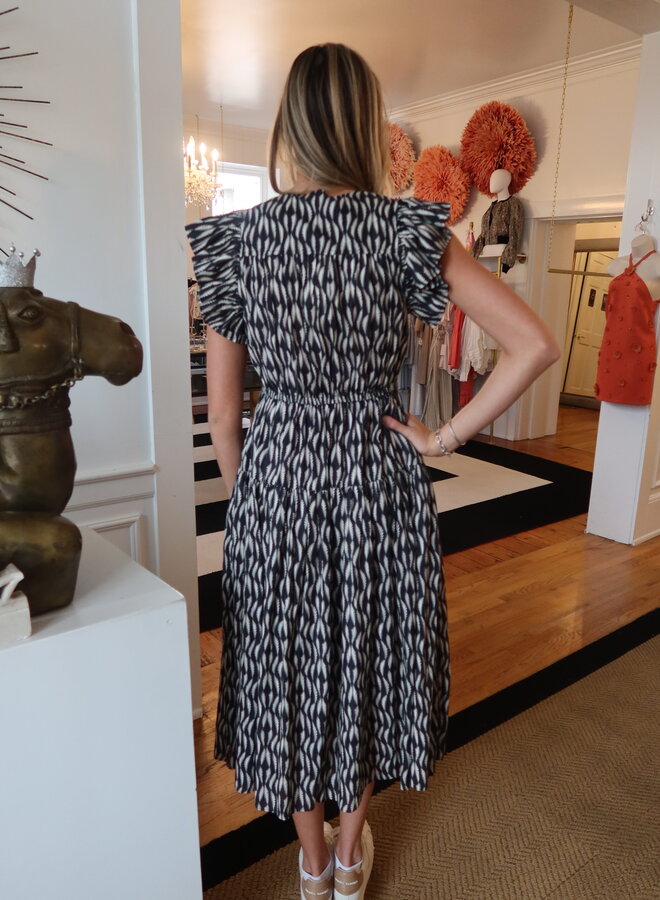 Ulla Johnson- Kairi Midi Dress- Graphite