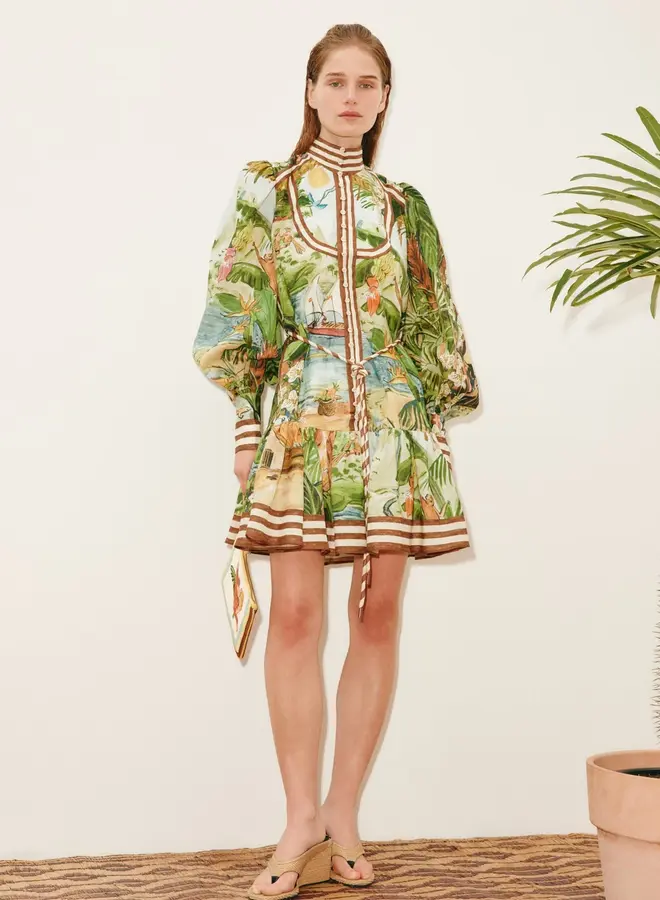 Alemais- TOUCAN TANGO MINI DRESS