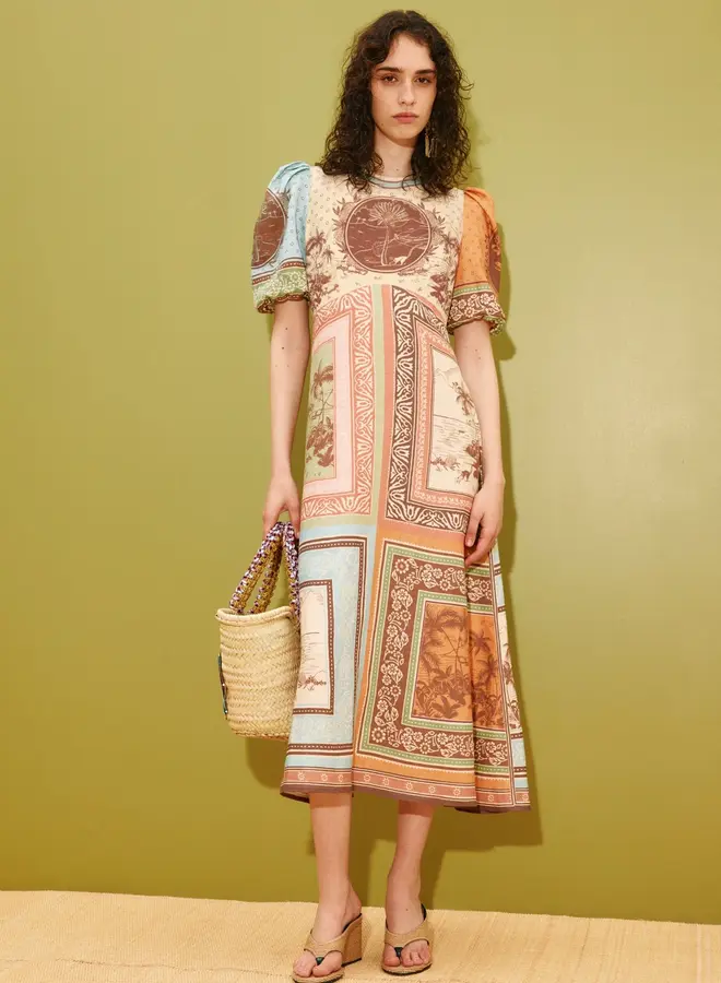 Alemais- ALBERTA MIDI DRESS