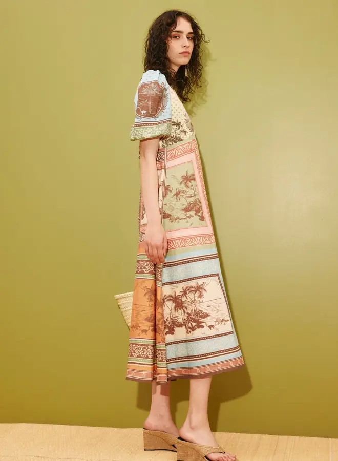 Alemais- ALBERTA MIDI DRESS