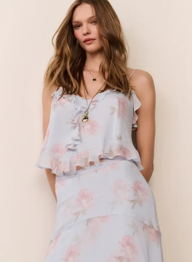 Love Shack Fancy- Tal Tank- Blue Roan