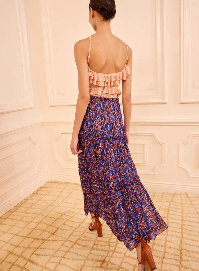 Ulla Johnson- Virginie Silk Skirt- Violet