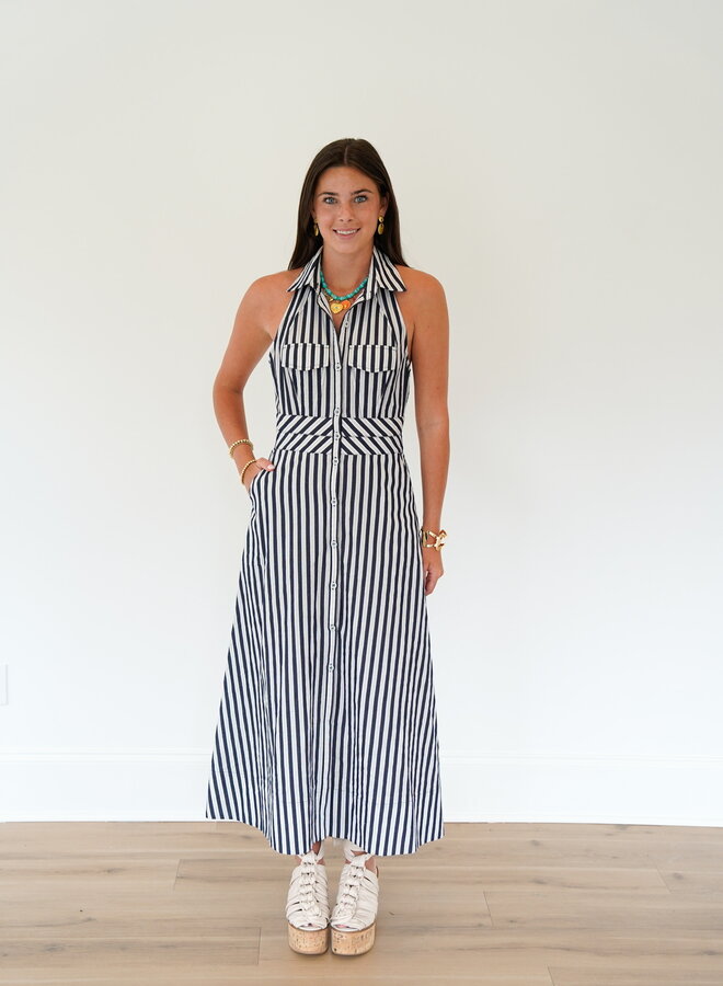 SHUG- Ramey Dress- Navy Stripe