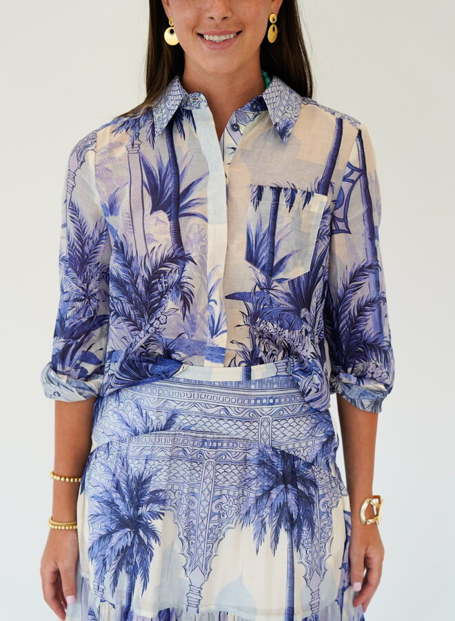 SHUG- Carolyn Blouse- Blue Multi