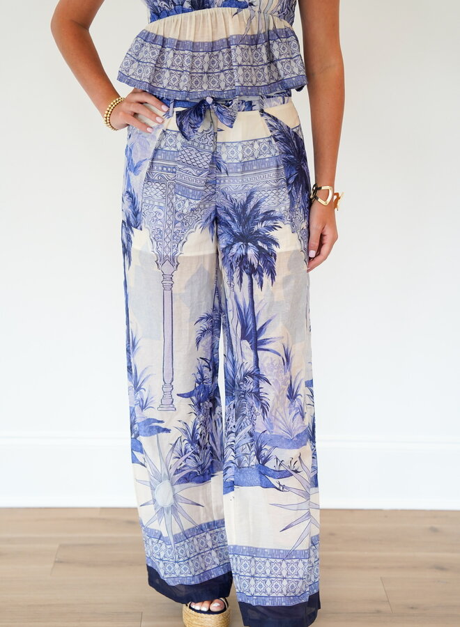 SHUG- Carolyn Pant- Blue Multi