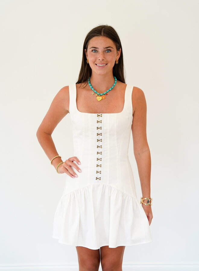 SHUG- Jenna Dress- White