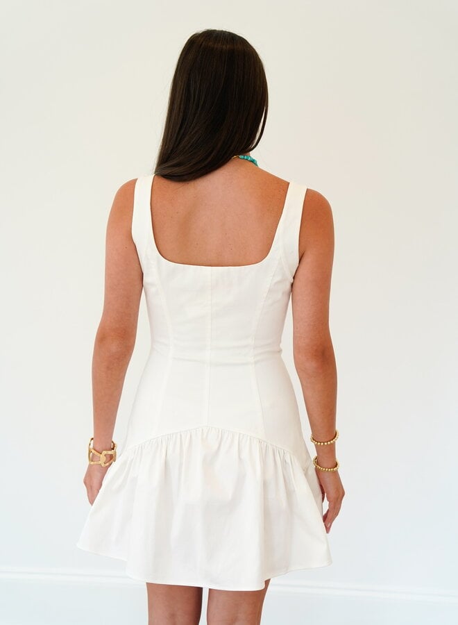 SHUG- Jenna Dress- White