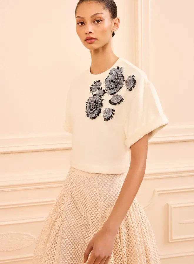 Ulla Johnson - Cove Top with Embroidery - Creme