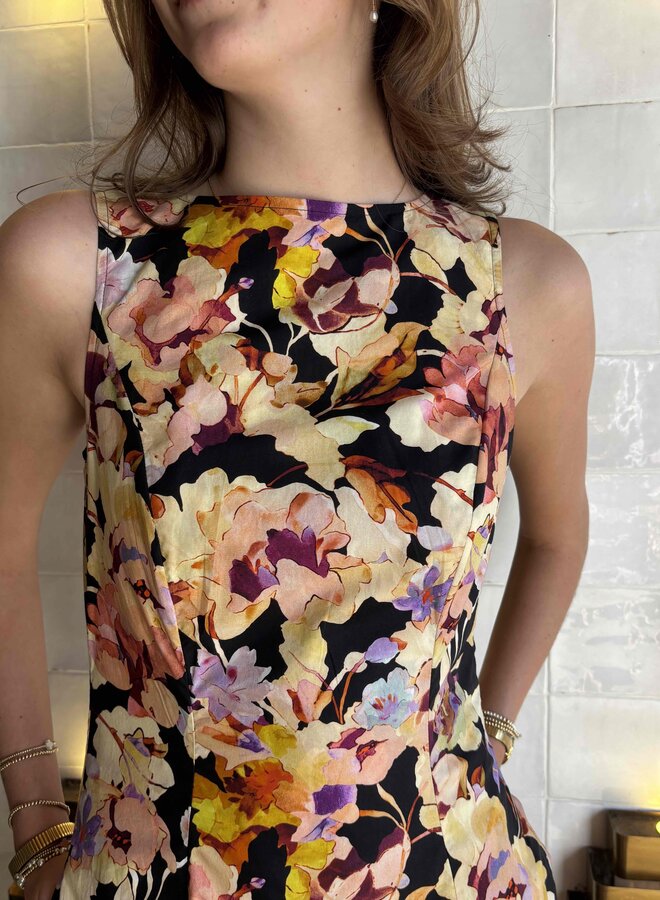 Ulla Johnson- Georgia Cotton Midi Dress- Night Bloom