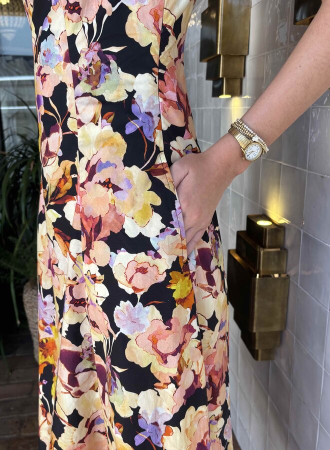 Ulla Johnson- Georgia Cotton Midi Dress- Night Bloom