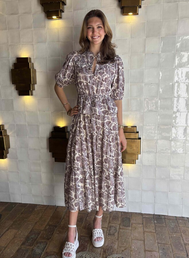 Ulla Johnson- Nessa Cotton Midi Skirt- Meadow