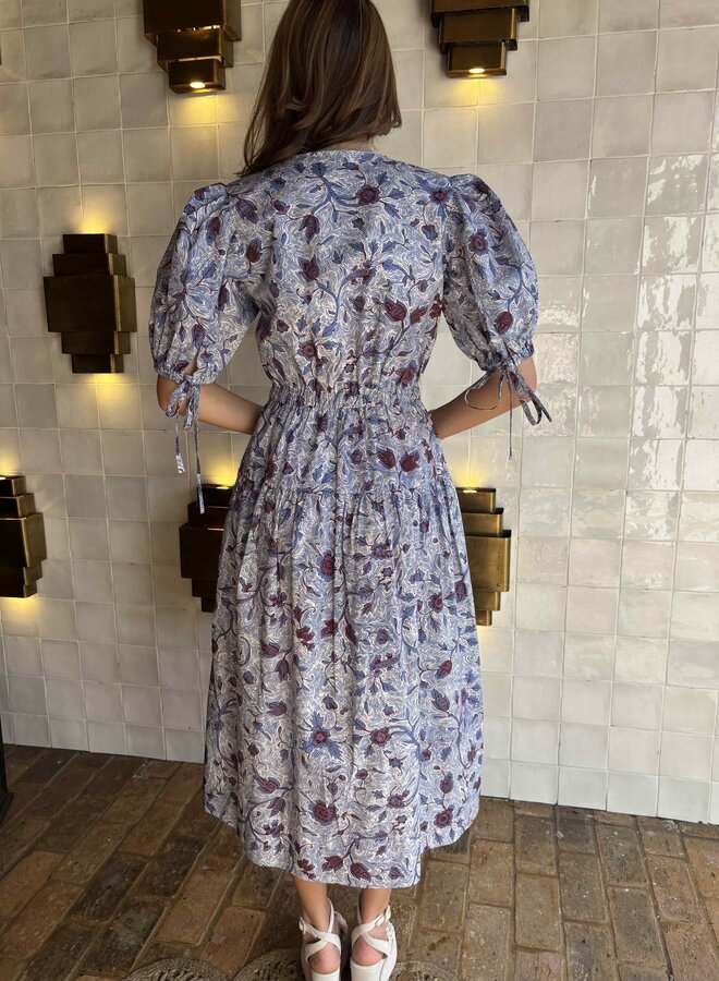 Ulla Johnson- Adriana Short Sleeve Cotton Dress- Gardenia