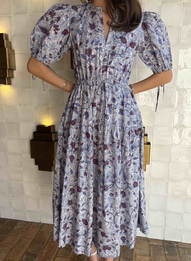 Ulla Johnson- Adriana Short Sleeve Cotton Dress- Gardenia