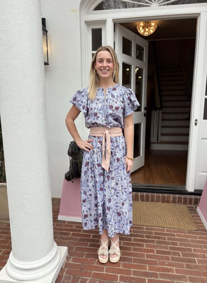 Ulla Johnson- Rosen Cotton Midi Skirt- Gardenia