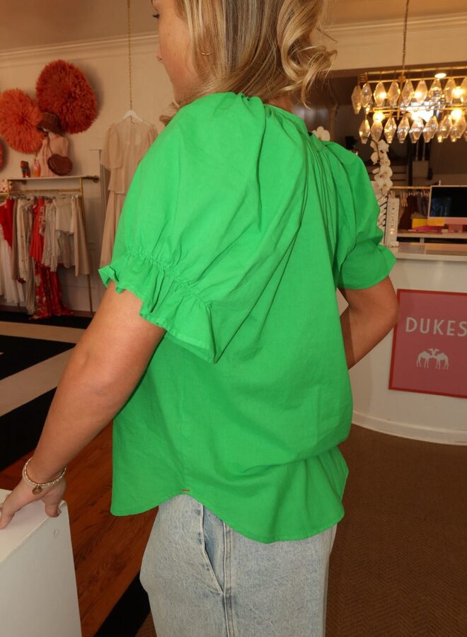 Xirena- Astryde Top- Green Leaf