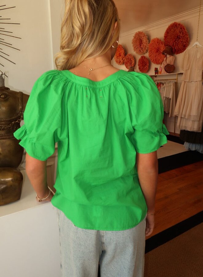 Xirena- Astryde Top- Green Leaf