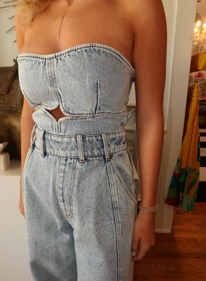 YIGAL AZROUEL- Roxy Jumpsuit- Light Blue