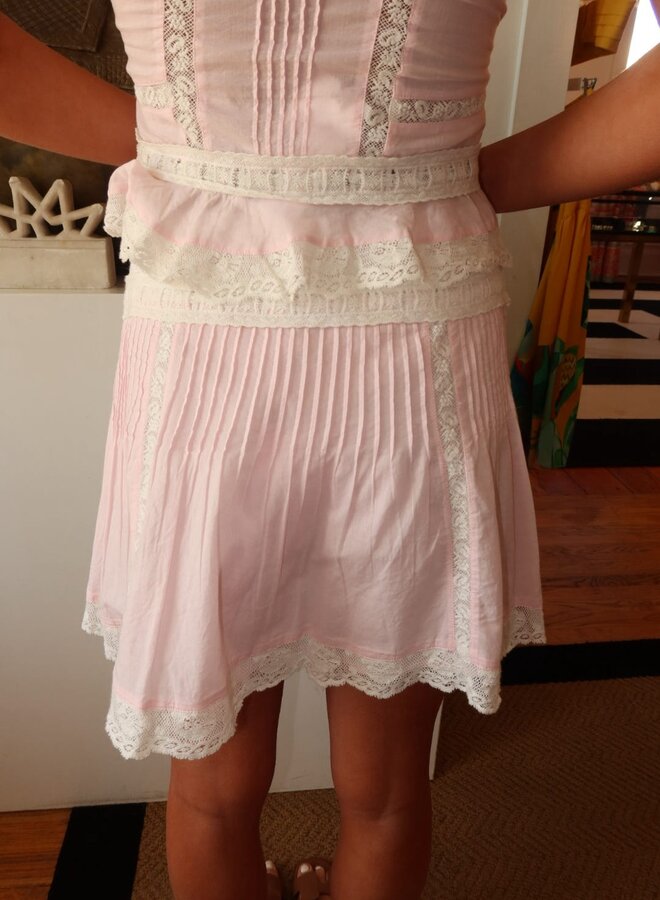Love Shack Fancy- Solena Skirt- Pink