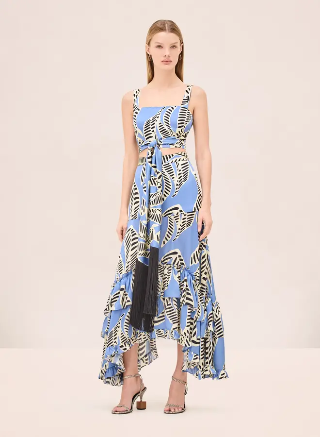 Alexis- Bexley Skirt- Azure Print