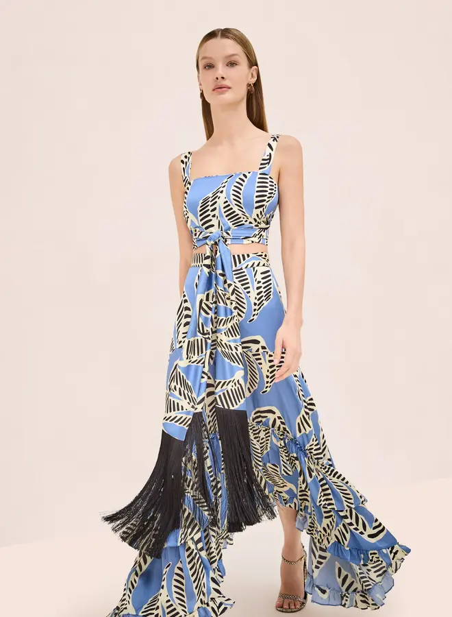 Alexis- Bexley Skirt- Azure Print