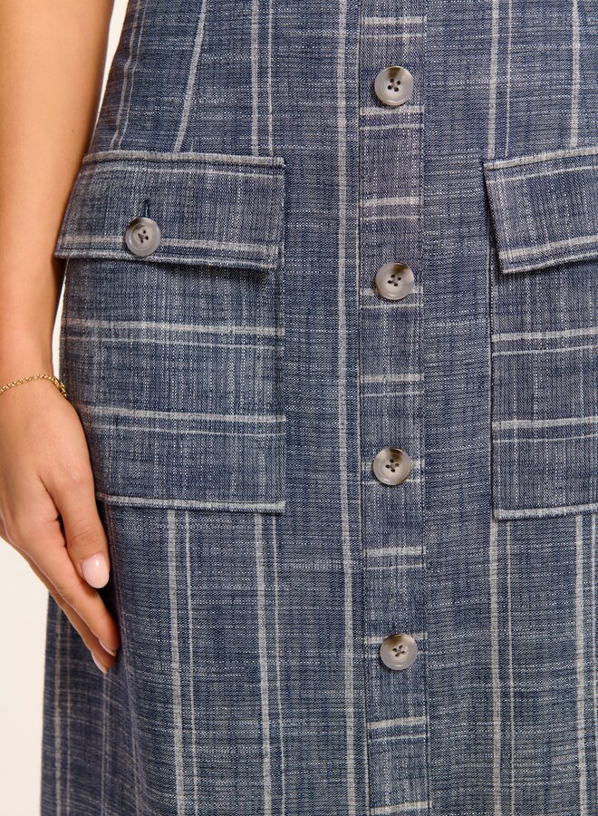 Ramy Brook- Noemi Dress- Indigo Stripe