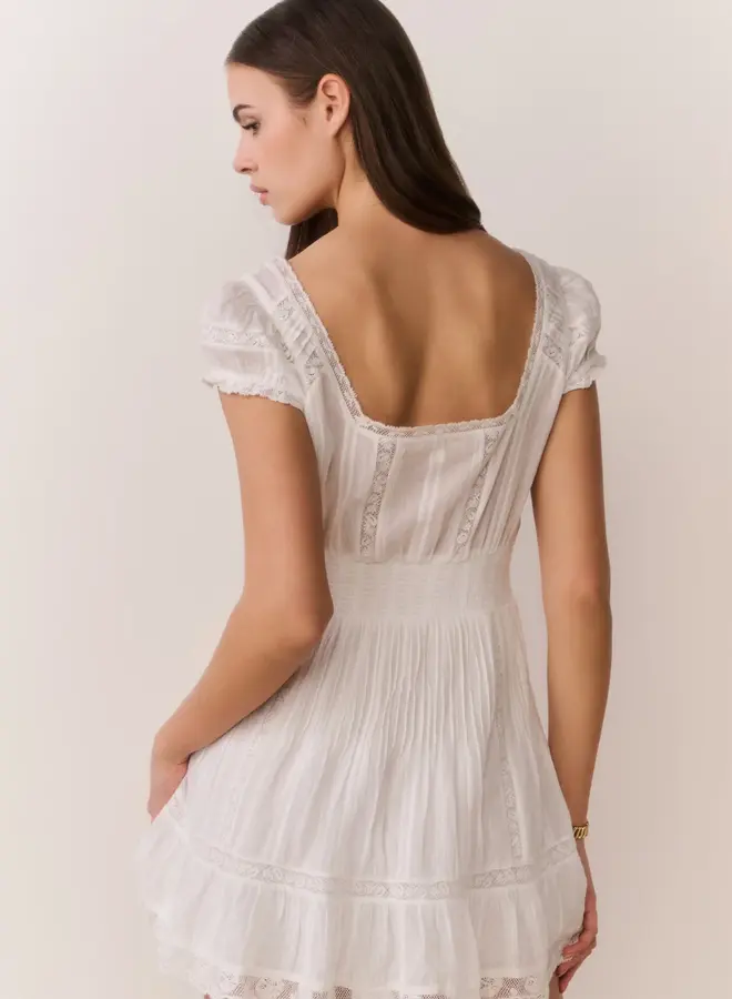 Love Shack Fancy- Edena Dress- White