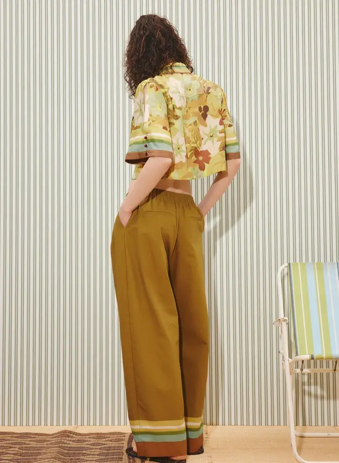 Alemais- MAXI CROPPED SHIRT