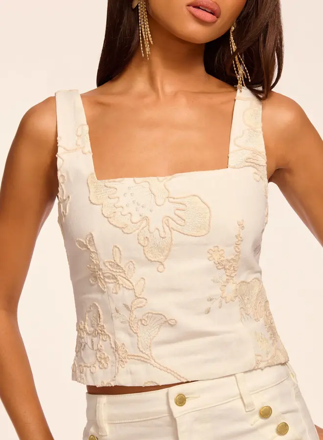Ramy Brook- Riley- White Embroidery