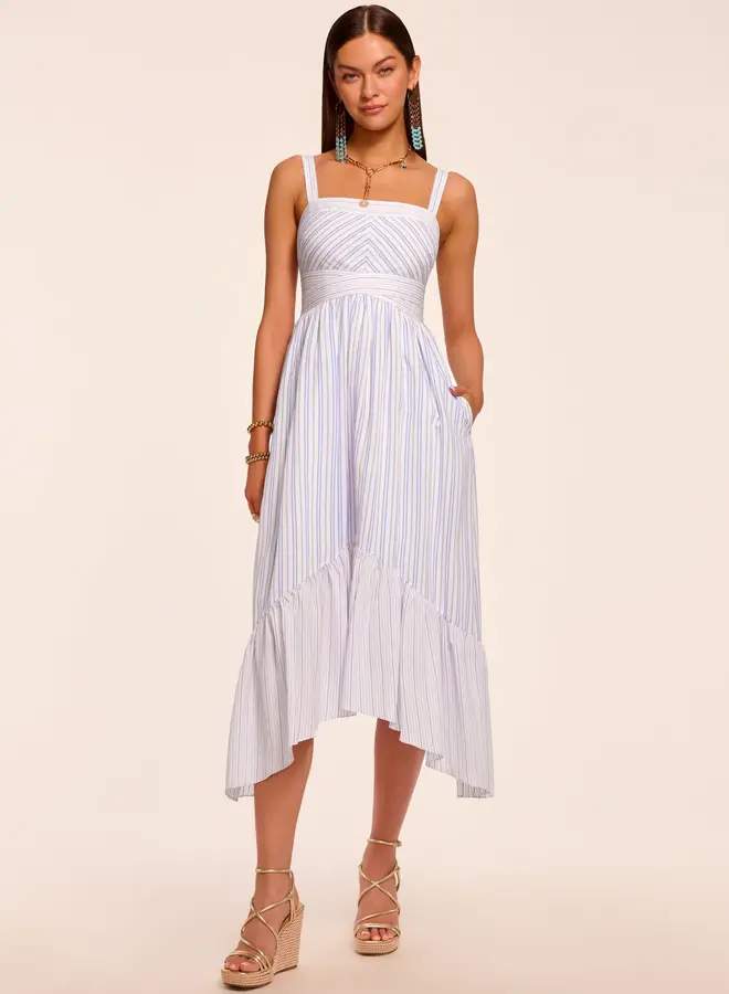 Ramy Brook- Nadia Dress- Blue Stripe Combo