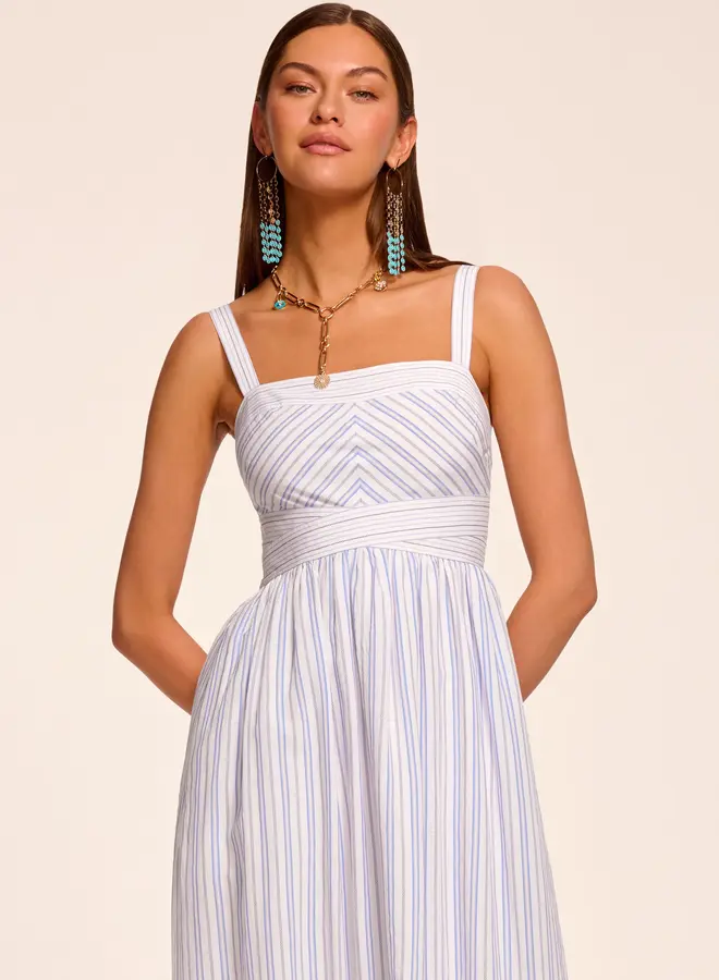 Ramy Brook- Nadia Dress- Blue Stripe Combo