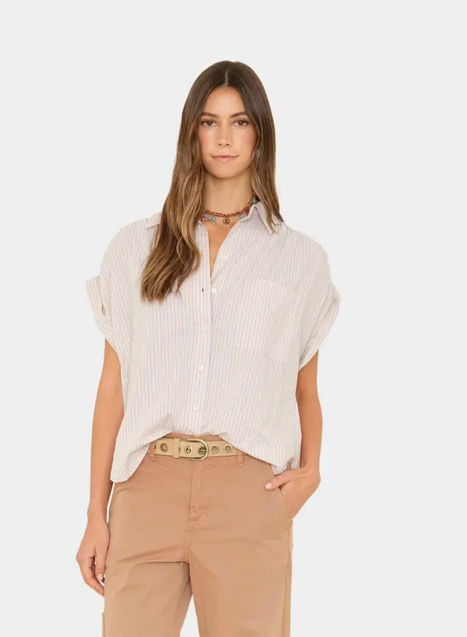 Xirena- Lexi Shirt- Tangerine Sky