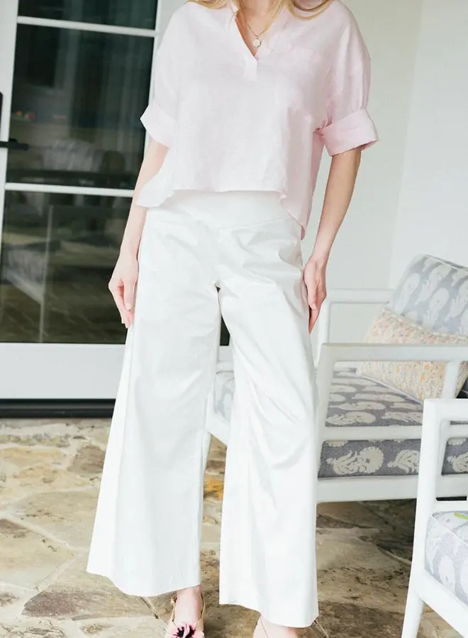 JAG- Brenna Pant- white