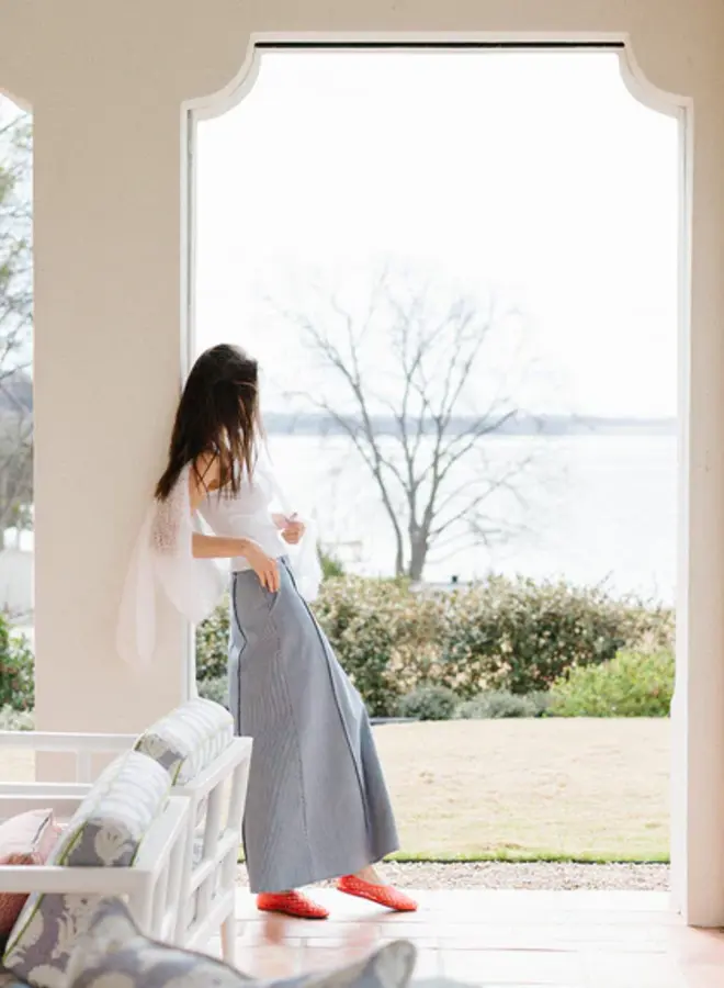 JAG- Reagan Skirt- denim stripe