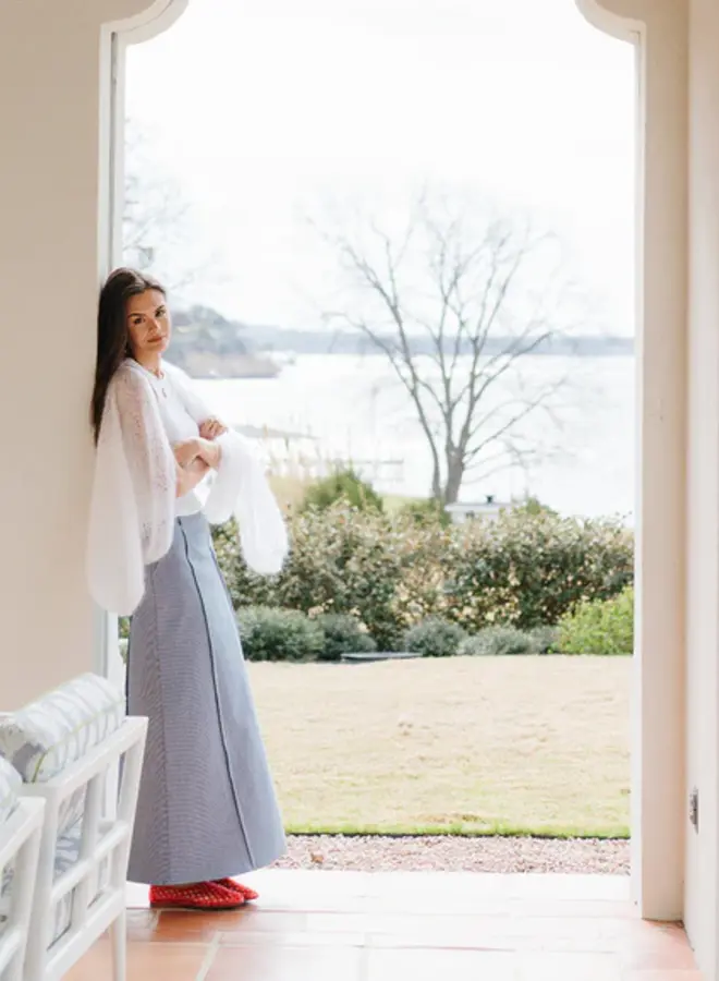 JAG- Reagan Skirt- denim stripe