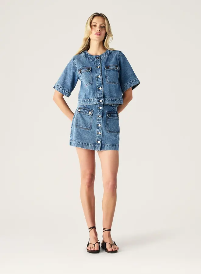 Mos The Label- Aveline Denim Top
