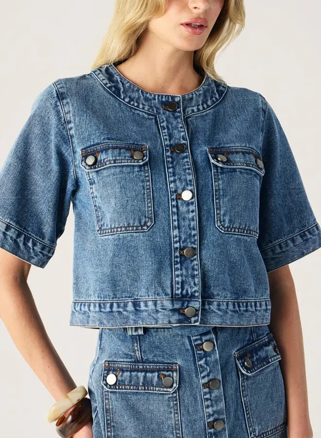 Mos The Label- Aveline Denim Top