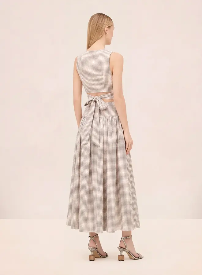 Alexis- Lex Top- Tan/White
