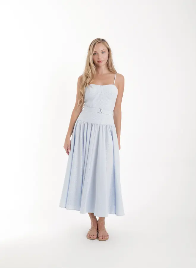 Karina Grimaldi- Mavi Stripe Dr Blue Sear Sucker